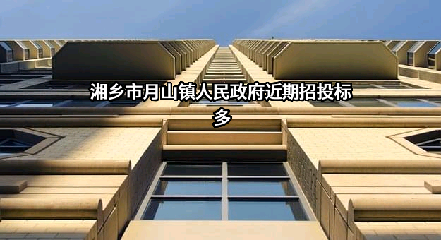 湘乡市月山镇人民政府近期招投标项目多