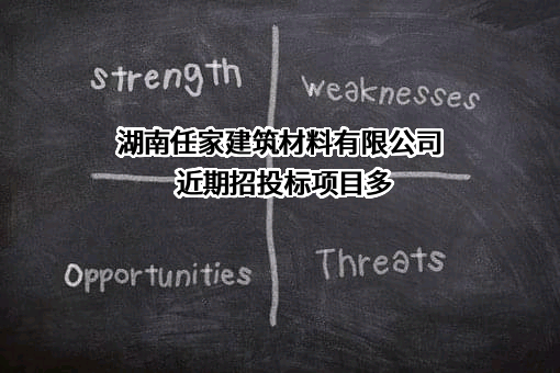 湖南任家建筑材料有限公司近期招投标项目多