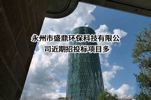 永州市盛鼎环保科技有限公司近期招投标项目多