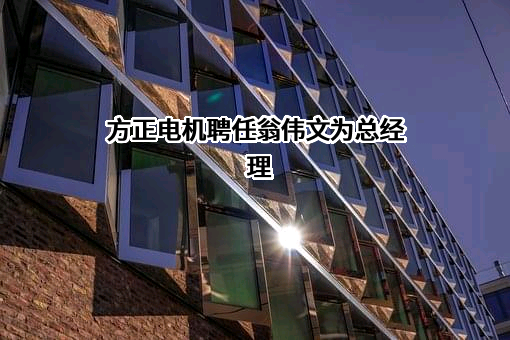 浙江方正电机股份有限公司