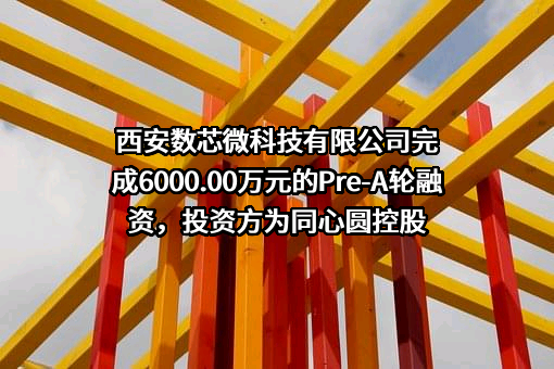 西安数芯微科技有限公司完成6000.00万元的Pre-A轮融资，投资方为同心圆控股