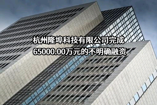 杭州隆埠科技有限公司完成65000.00万元的不明确融资