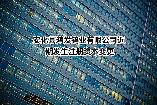 安化县鸿发钨业有限公司