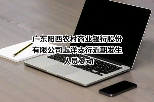 广东阳西农村商业银行股份有限公司上洋支行