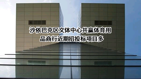 沙依巴克区文体中心共赢体育用品商行