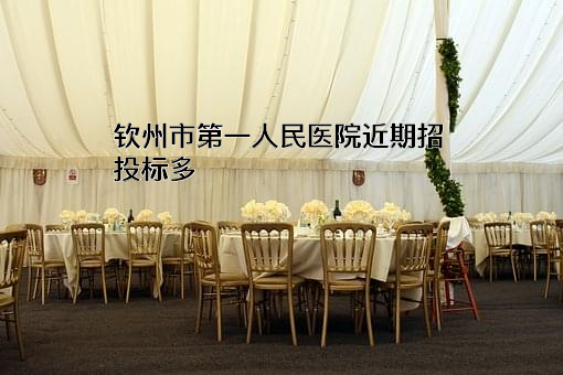 钦州市第一人民医院近期招投标项目多