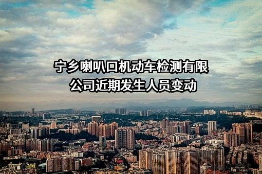 宁乡喇叭口机动车检测有限公司近期发生人员变动