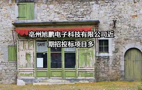 亳州旭鹏电子科技有限公司近期招投标项目多