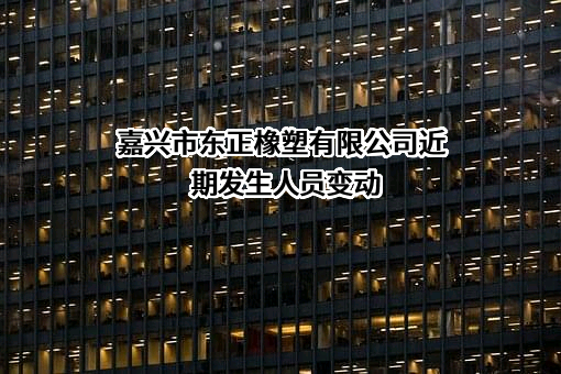 嘉兴市东正橡塑有限公司近期发生人员变动