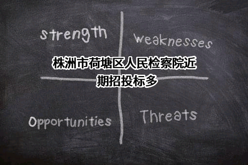 株洲市荷塘区人民检察院近期招投标项目多