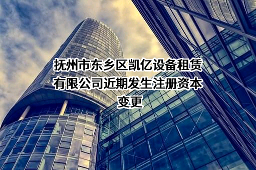 抚州市东乡区凯亿设备租赁有限公司
