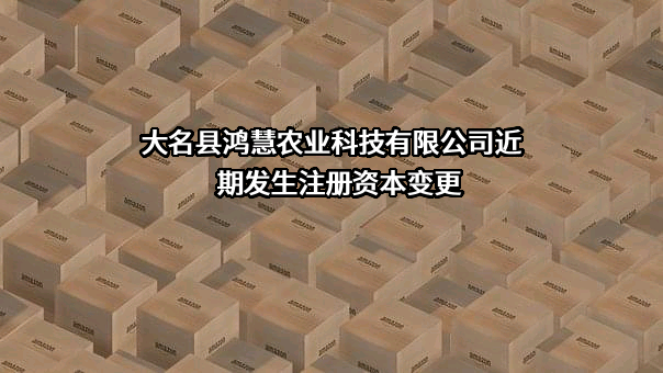 大名县鸿慧农业科技有限公司