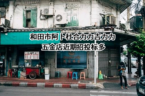 和田市阿卜杜合力力吉力力五金店近期招投标项目多