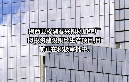 揭西县棉湖春兴铜材加工厂