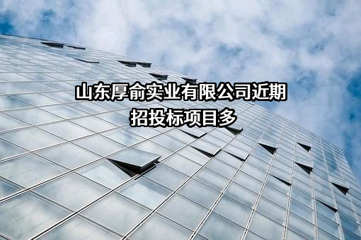 山东厚俞实业有限公司近期招投标项目多