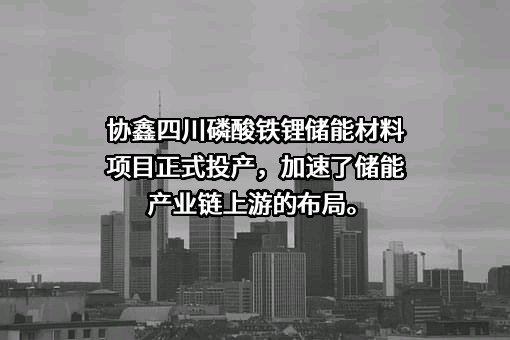 四川协鑫锂电科技有限公司