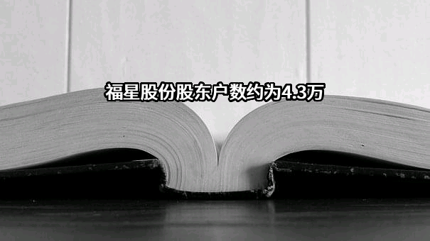 福星股份股东户数约为4.3万