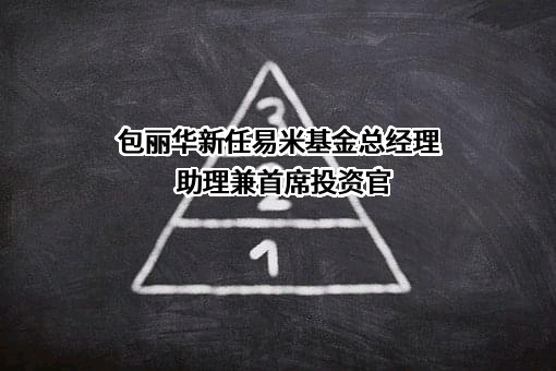 包丽华新任易米基金总经理助理兼首席投资官