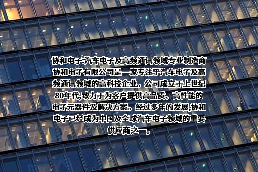 江苏协和电子股份有限公司