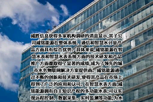 威胜信息技术股份有限公司