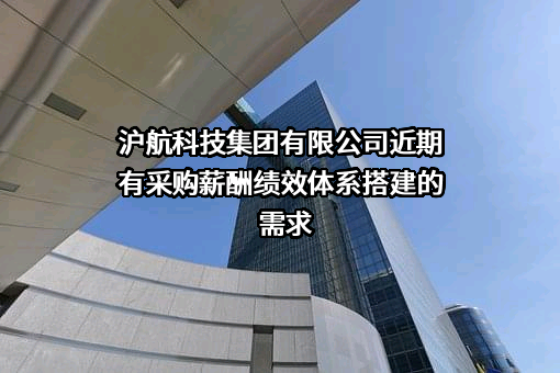 沪航科技集团有限公司近期有采购薪酬绩效体系搭建的需求