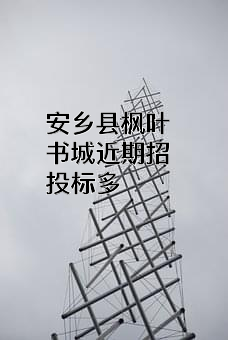 安乡县枫叶书城近期招投标项目多