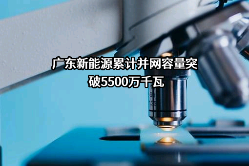 广东新能源累计并网容量突破5500万千瓦