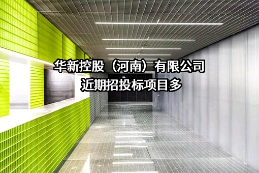 华新控股（河南）有限公司近期招投标项目多