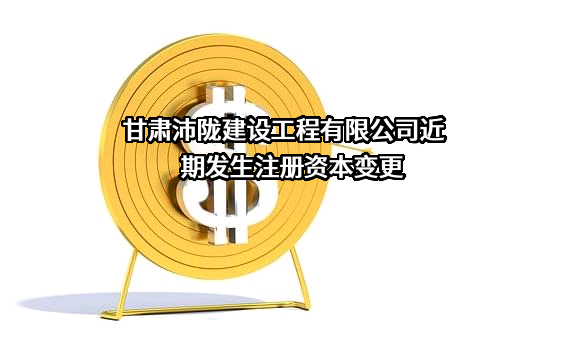 甘肃沛陇建设工程有限公司