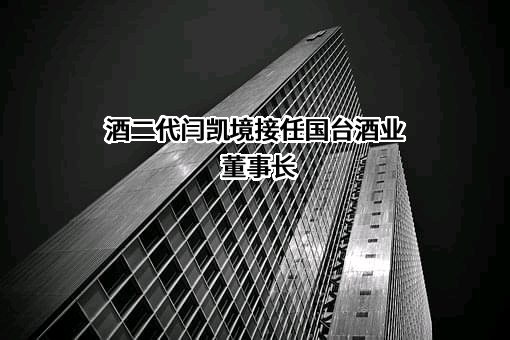 酒二代闫凯境接任国台酒业董事长