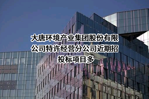 大唐环境产业集团股份有限公司特许经营分公司