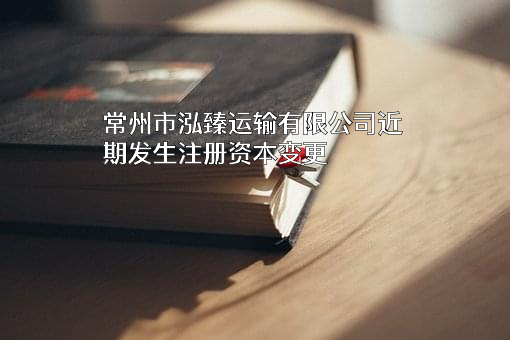 常州市泓臻运输有限公司
