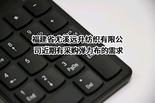 福建省尤溪远升纺织有限公司近期有采购弹力布的需求