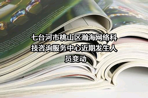 七台河市桃山区瀚海网络科技咨询服务中心近期发生人员变动