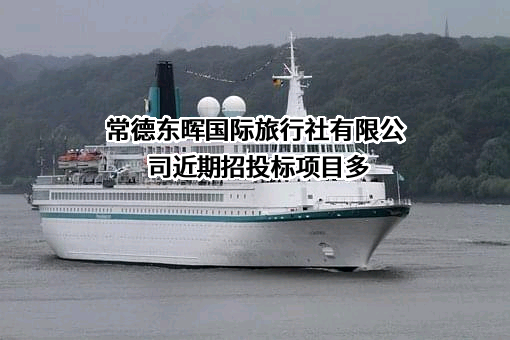 常德东晖国际旅行社有限公司近期招投标项目多