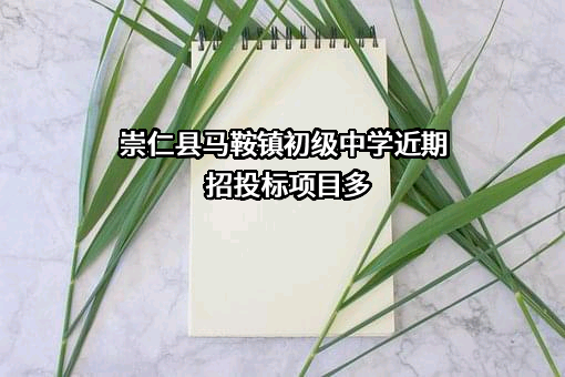 崇仁县马鞍镇初级中学近期招投标项目多