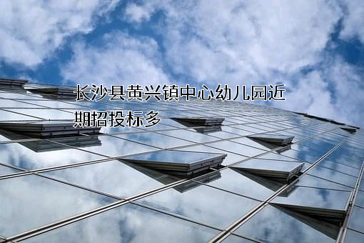 长沙县黄兴镇中心幼儿园近期招投标项目多