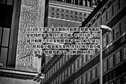浙江亚太机电股份有限公司