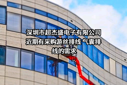 深圳市超杰盛电子有限公司近期有采购游丝排线 气囊排线的需求