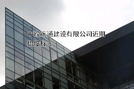 中豫远通建设有限公司近期招投标项目多