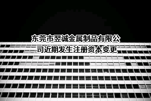 东莞市翌诚金属制品有限公司