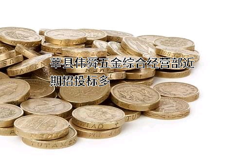 莘县伟舜五金综合经营部近期招投标项目多