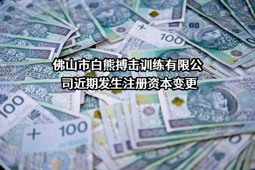 佛山市白熊搏击训练有限公司