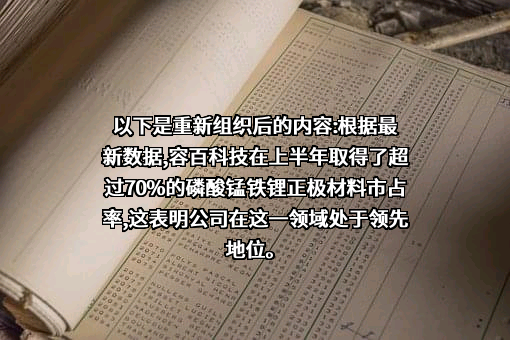 宁波容百新能源科技股份有限公司