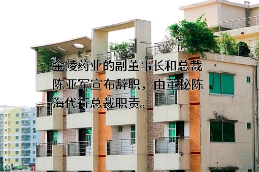 金陵药业股份有限公司
