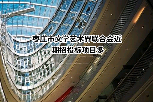 枣庄市文学艺术界联合会近期招投标项目多