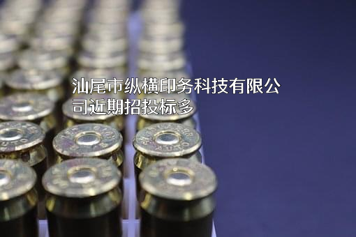 汕尾市纵横印务科技有限公司近期招投标项目多