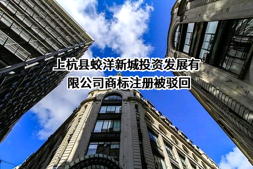 上杭县蛟洋新城投资发展有限公司商标注册被驳回
