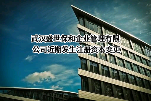 武汉盛世保和企业管理有限公司