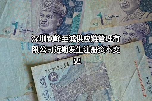 深圳钢峰至诚供应链管理有限公司